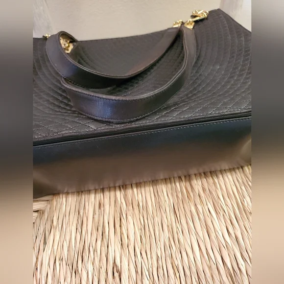 Bally Quilted Chain BlackTote Bag - Picture 3 of 12